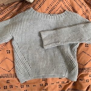 Rebecca Minkhoff Slouchy Crop Ribbed Sweater